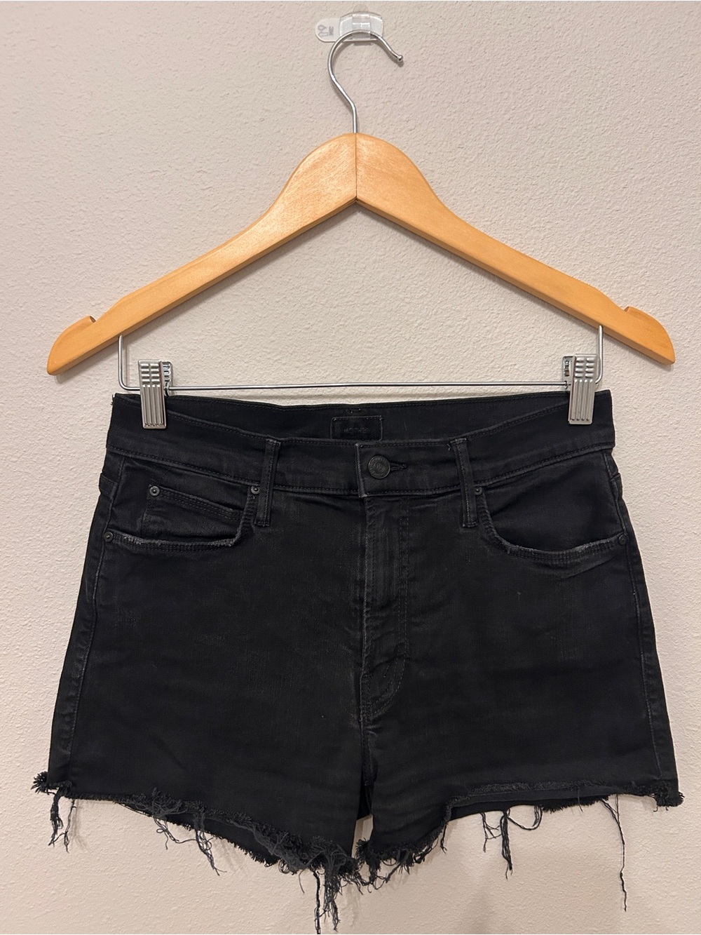 Mother The Charmer Fray Denim Short